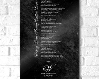 Wedding Song on Iron, 6th Anniversary Gift for Him, Song Plaque, 6 Year Anniversary, Husband