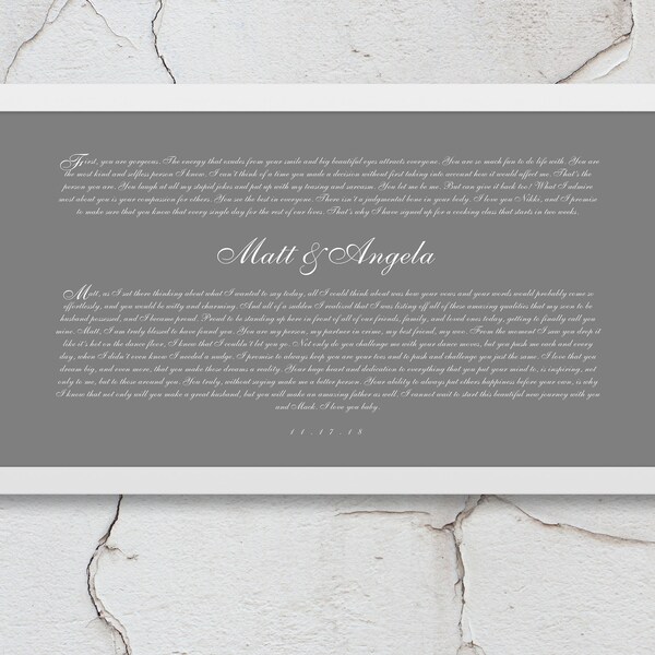 Lenox True Love Personalized 5x7 Wedding Picture Frame / Custom