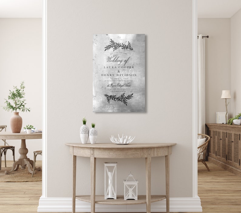 Wedding Invitation Bronze Anniversary Gift Plaque for Etsy