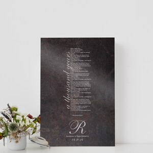Song Lyric Sign, 6th Anniversary Gift for him, 6 Year Anniversary Gift, Iron Gift, Anniversary Iron Gift, Wedding Song Sign, Our Song Print