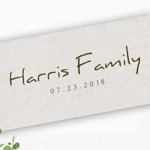 Family Name Sign, Personalized Wedding Gift, New home Gift, Housewarming, Wedding Anniversary Gift, Personalized Family gift, New Parents