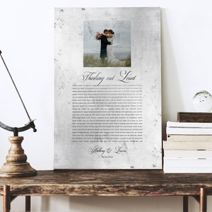 Tin Anniversary Gift, Wedding Song on Tin, Anniversary Photo Tin, Tin Gift, 10th Anniversary Gift, Our Song on Metal, Ten Year Anniversary