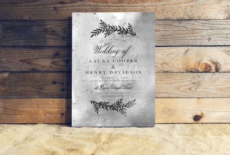 Wedding Invitation Bronze Anniversary Gift Plaque for Etsy