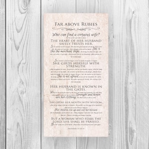 Proverbs 31 Scripture Print on Canvas ; Religious gift ; Gift for mom; faith inspired word art; wife gift; anniversary gift f or wife