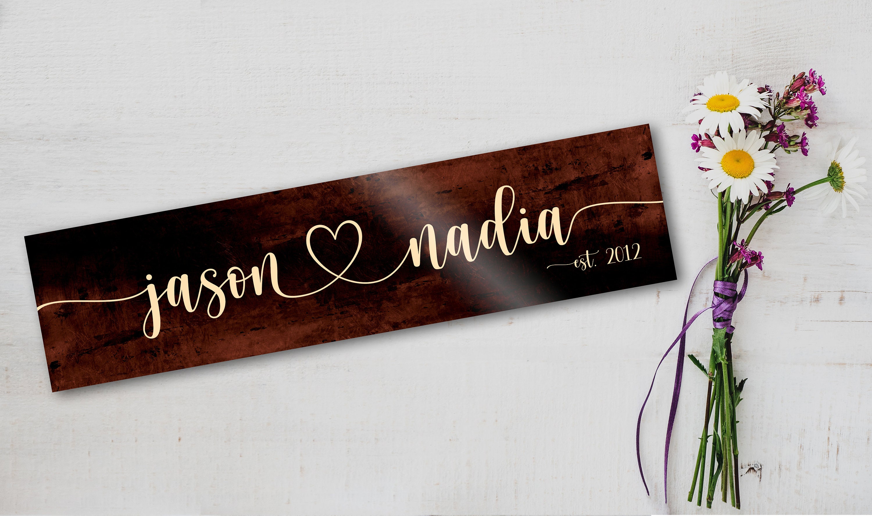 Bronze Anniversary Gift 19th Anniversary Gift 19 year Name Etsy