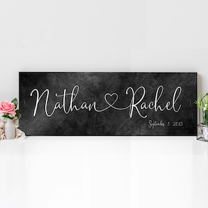 Anniversary gift for him, Iron anniversary gift for wife, Iron Anniversary Gift, Iron Anniversary Husband, Couple's Sign, Heart Name sign