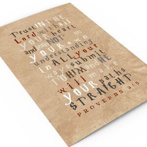 Rustic Scripture Prints for Kids Religious Wall Decor for - Etsy
