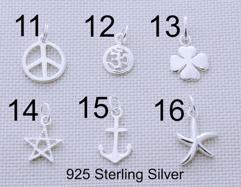 Genuine 925 Solid Sterling Silver Small Charms Genuine Sterling Silver Charms Sterling silver charm 58+ available... MORE +. 925 charms.+ image 1