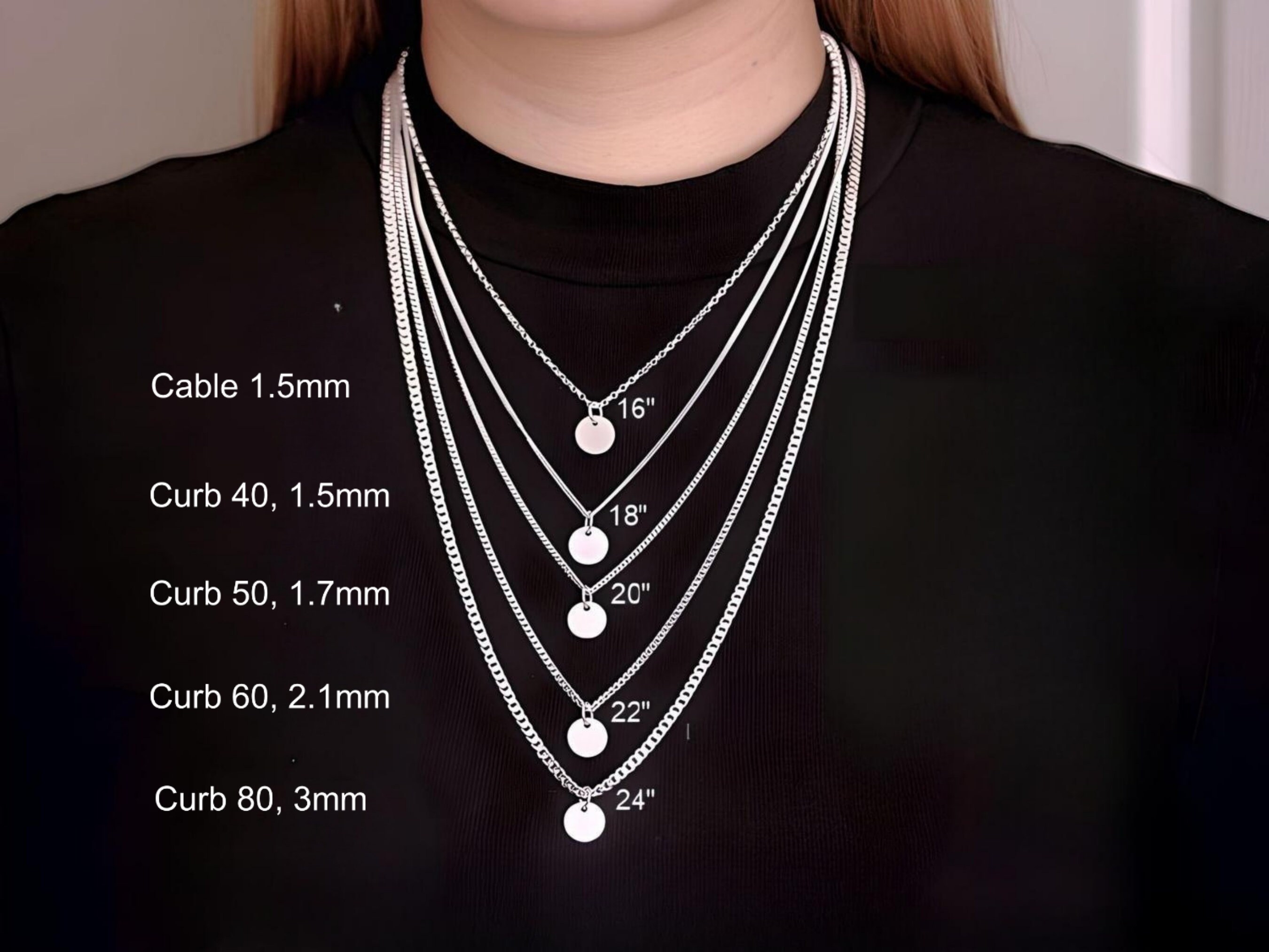 Fancy Elegant Sterling Silver Key Necklace, Sterling Silver