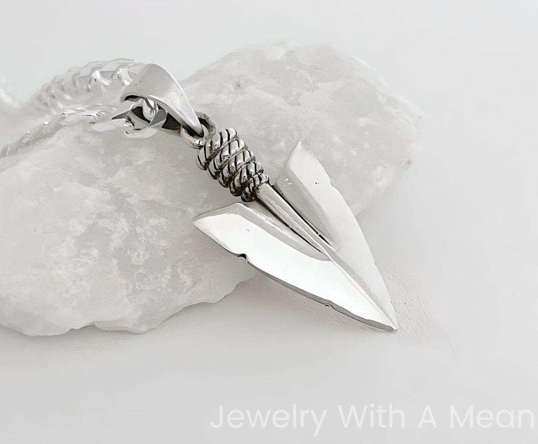 Men Arrowhead Necklace. Arrowhead Made of 925 Sterling Silver. Avon