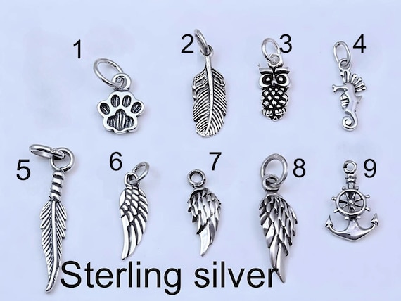 Genuine 925 Solid Sterling Silver Small Charms Genuine Sterling Silver Charms Sterling silver charm 58+ available... MORE +
