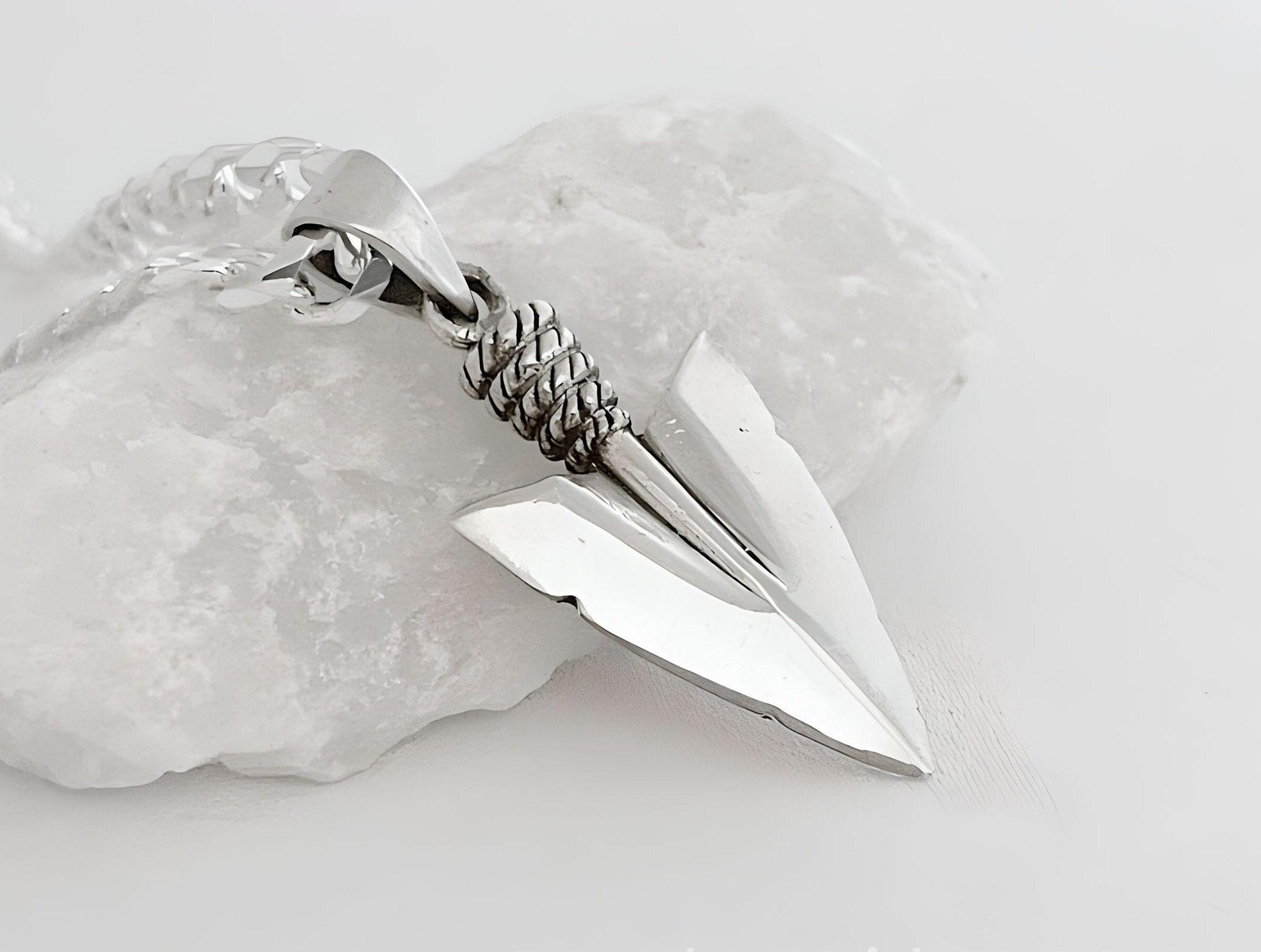 Men Arrowhead Necklace. Arrowhead Made of 925 Sterling Silver. Avon Arrowhead 6 Gr. Plus Selected Chain Men s Pendant. Choose Chain