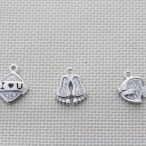 Sterling Silver Charm. 925 charms, silver charms. more 100 charms, lots of charms.