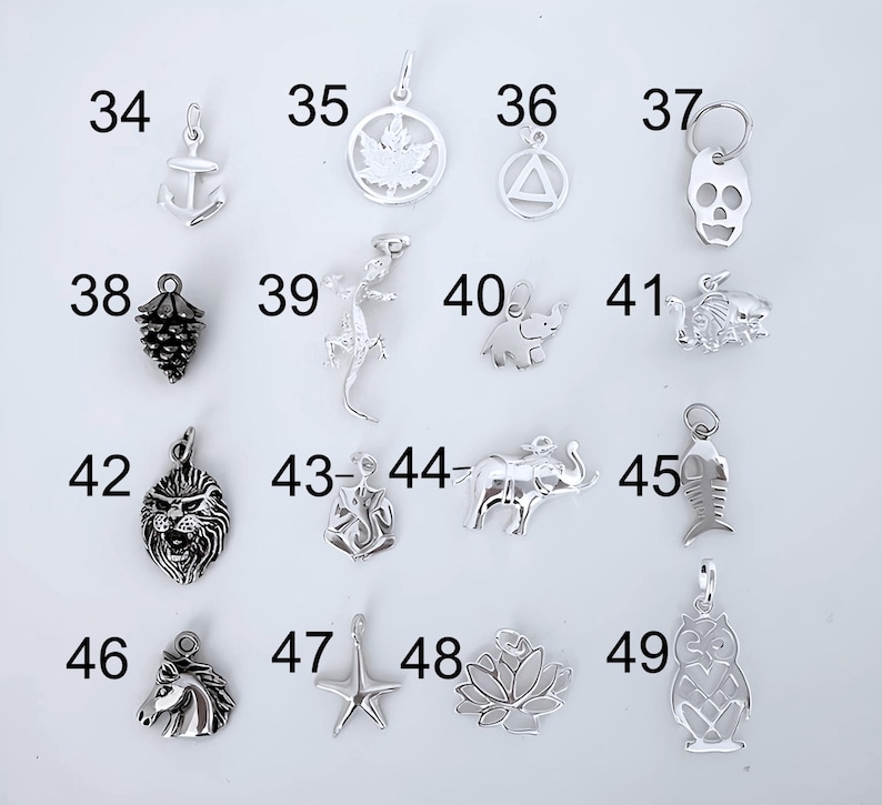Genuine 925 Solid Sterling Silver Small Charms Genuine Sterling Silver Charms Sterling silver charm 58+ available... MORE +. 925 charms.+ image 8
