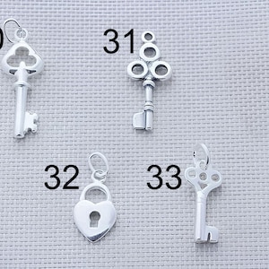 925 Sterling silver charm. sterling silver small charms sterling charms. Solid silver charms more 100 charms+ image 1