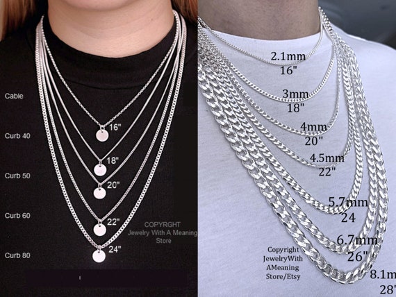 3mm Sterling Double Cable Chains - 16 3mm Sterling Double Cable Chains - 16