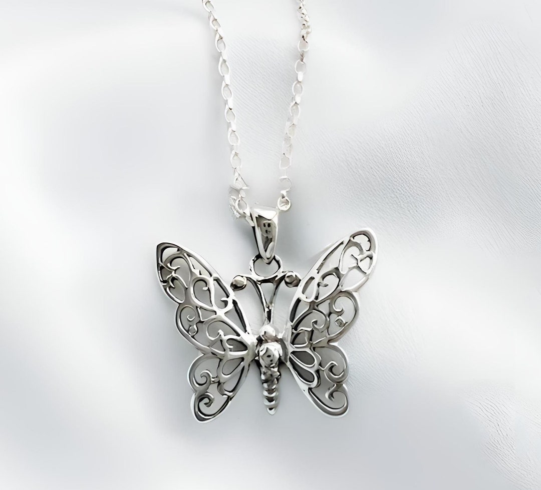TATIANA☆(silver925) Twinkle Butterfly Ribbon Necklace☆ MUSINSA | TATIANA (Silver 925) Twinkle Butterfly Ribbon