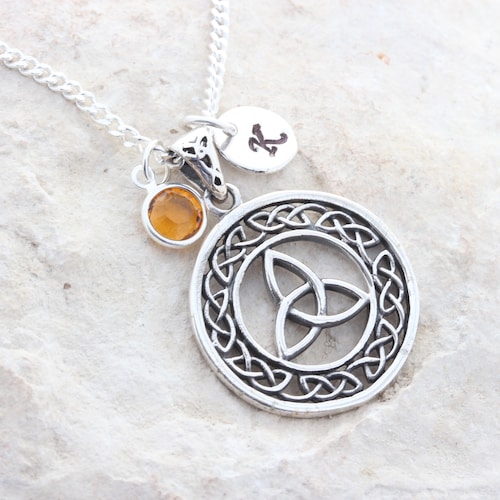 Enjoylifecreative Collana Da Donna Con Nodo Celtico, In Argento Sterling 925, Con Simbolo Dell'infinito, Pietra Portafortuna, Gioiello Celtico, Regalo Per Donne E Ragazze, Argento Sterling, Nessuna - Foto 8