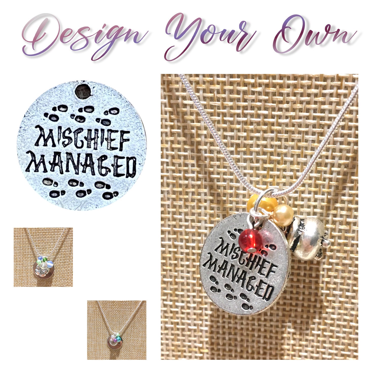 Mischief managed necklace best sale