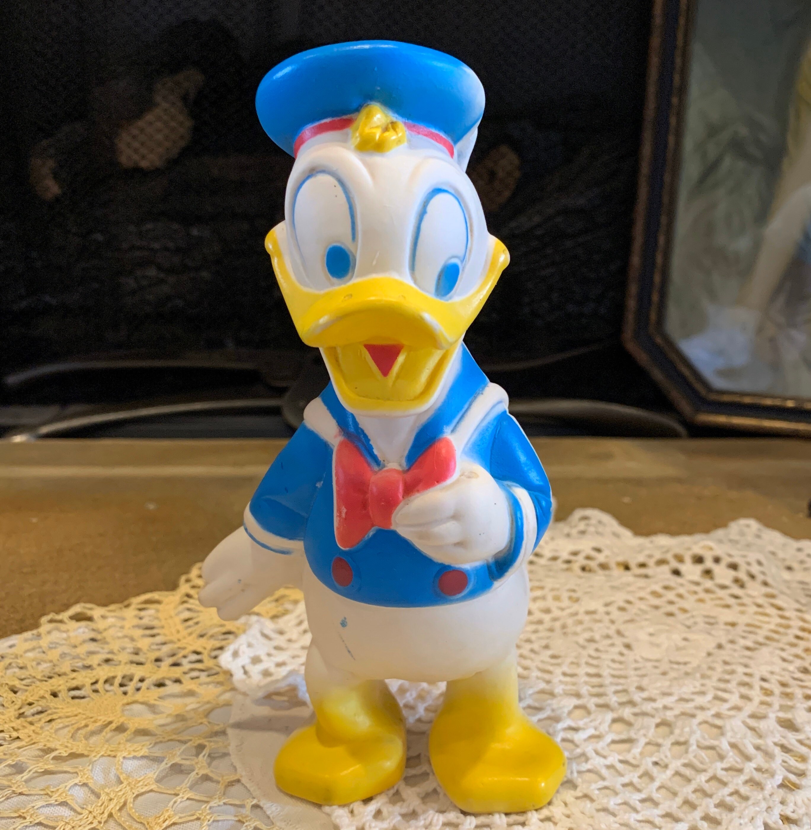 1960's Walt Disney Productions Donald Duck Rubber Squeak Toy