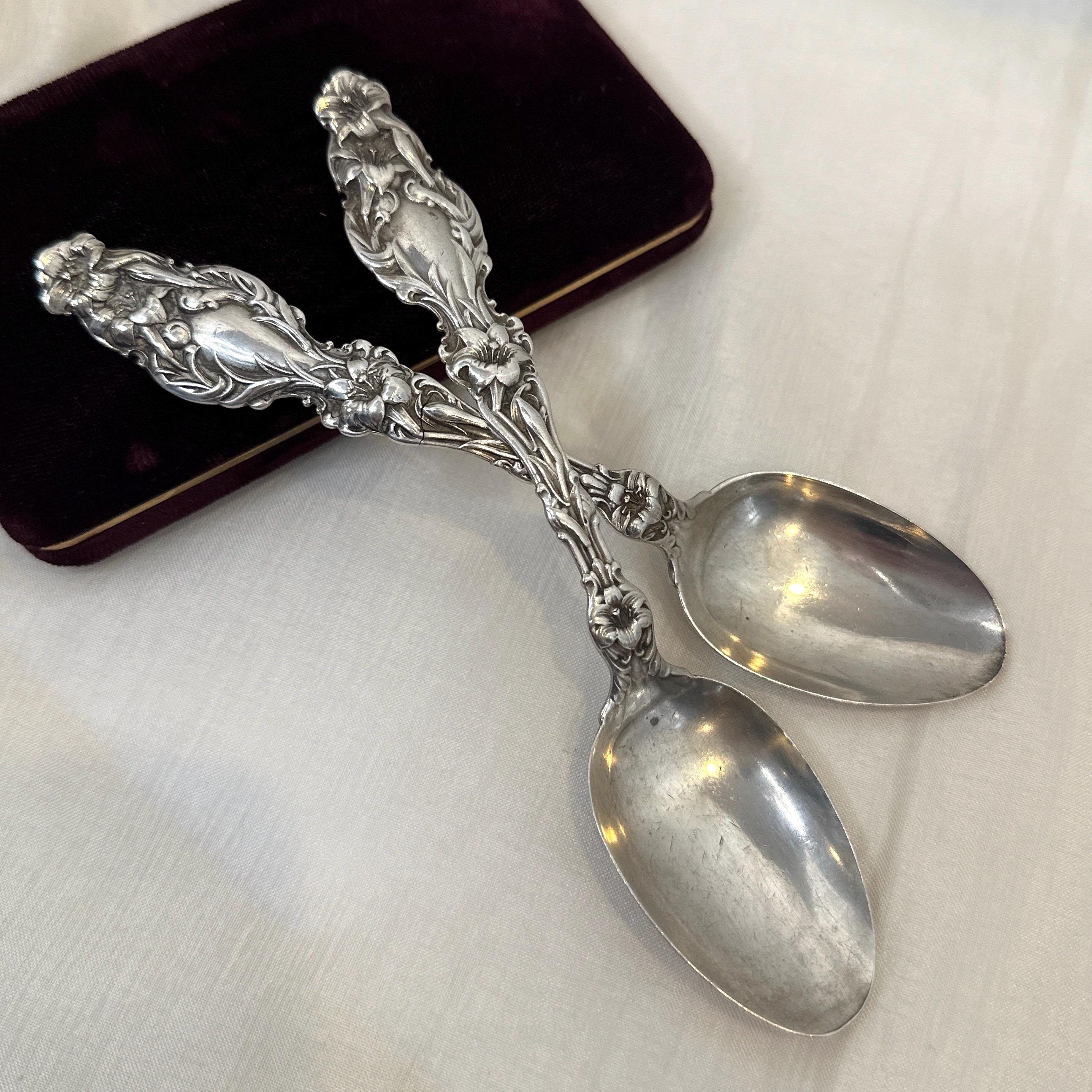 【Whiting ホワイティング】純銀／バターナイフ「Lily」モノグラム有り① Whiting Lily - Etsy
