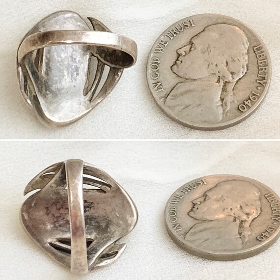 Vintage Navajo handmade Sterling Silver Malachite… - image 7