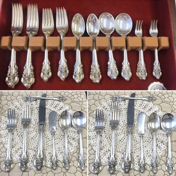 1941 Wallace /"Grand Baroque/" Sterling 6 1//8/" Round Bowl Soup Spoon No Mono