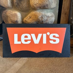 Vintage Levi's Sign, Neon Levi's Sign, 1970s Neon, Vintage Vintage Levi's Sign, Neon Levi's Sign, 1970s Neon, Vintage