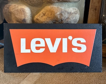 VTG Levi’s 70s Cardboard Display sign VTG Levi's 70s Cardboard Display sign Levis Sign In