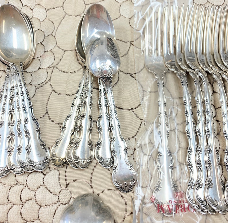 Strasbourg pattern by Gorham Sterling Silver Flatware Set for Etsy