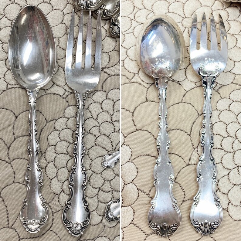 Strasbourg pattern by Gorham Sterling Silver Flatware Set for Etsy