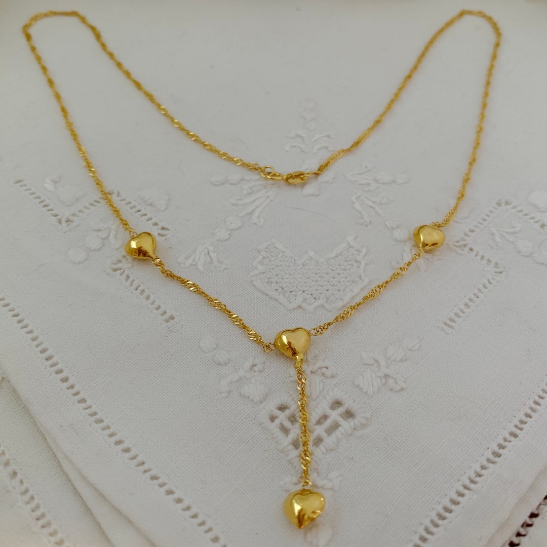 14k Yellow Gold Heart Chain (3.00 mm) main image 0