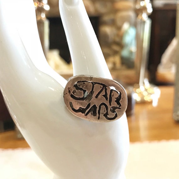 Handmade Sterling Silver STAR WARS Ring, Men's St… - image 7