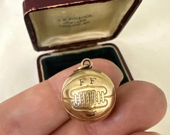 Vintage Gold Filled figural Basketball Charm Pendant Fob