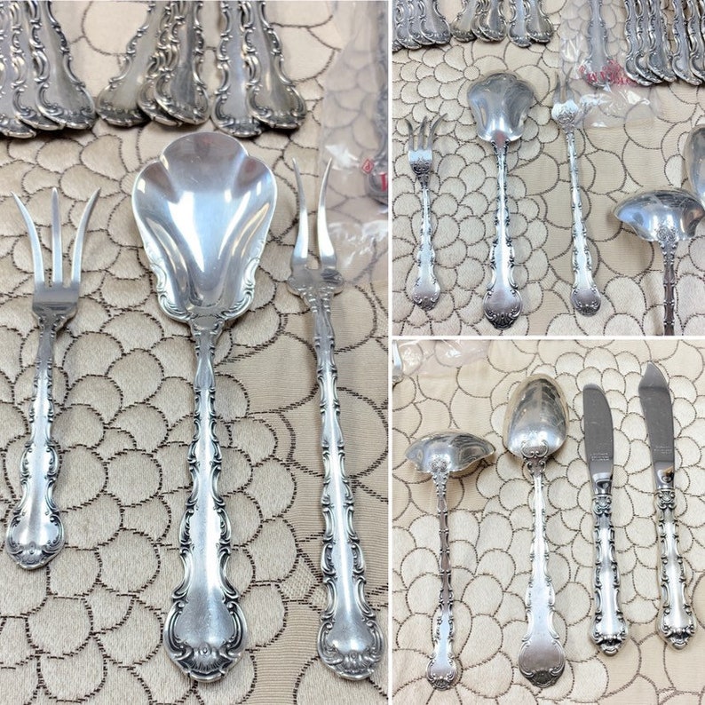 Strasbourg pattern by Gorham Sterling Silver Flatware Set for Etsy