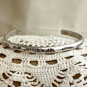 Navajo Artisan Sterling Silver Cuff Bracelet