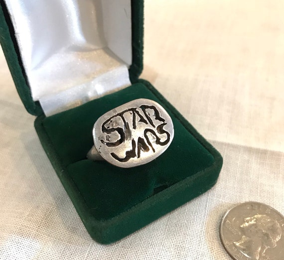 Handmade Sterling Silver STAR WARS Ring, Men's St… - image 8