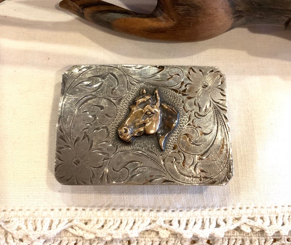 Buy Western Silversmiths Sterling Silver Gold Tone Horse  display picture 2