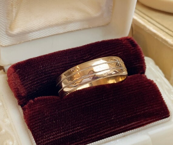 Frederick Goldman 14K yellow gold wedding band ri… - image 6