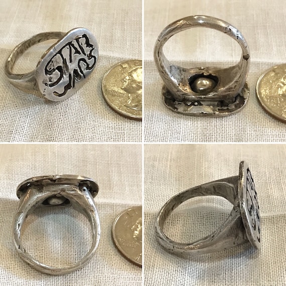Handmade Sterling Silver STAR WARS Ring, Men's St… - image 9