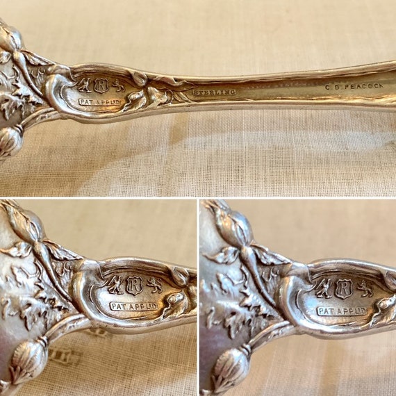 Antique Reed & Barton Sterling Silver Serving Spoon: Les Six