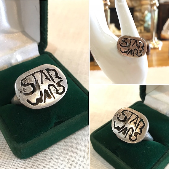 Handmade Sterling Silver STAR WARS Ring, Men's Sta