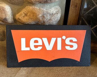 1970s Levi's Store Display Sign Vintage Jean Advertising - Etsy