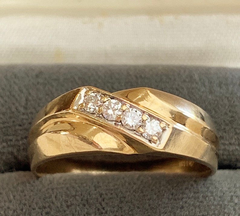0.14CTW DIAMOND CLUSTER MENS RING Available Sizes 5 to 11