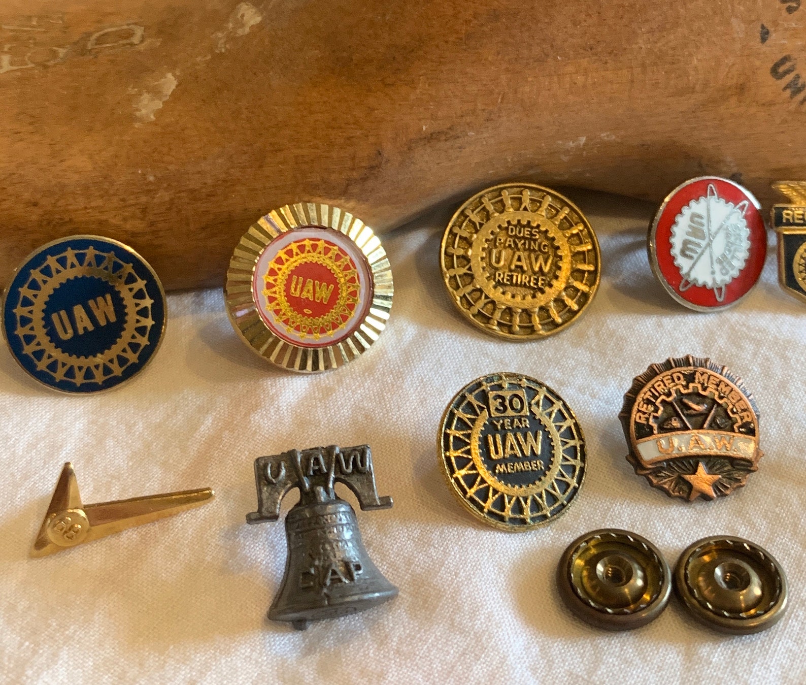 Lot of 10 vintage UAW Union Workers Lapel Hat pins United Etsy
