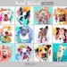Custom Pet Portrait, Watercolor Splash Style Painting, Pop Art, Painting from Photo, Graffiti Style Personalized Portrait, Pet Memorial Gift 