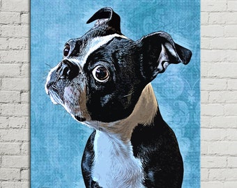 Pet Portrait Canvas, Custom Pet Canvas, Portrait from Photo, Dog Painting Canvas, Pet Portrait Canvas, Pet Painting Canvas, Large Canvas
