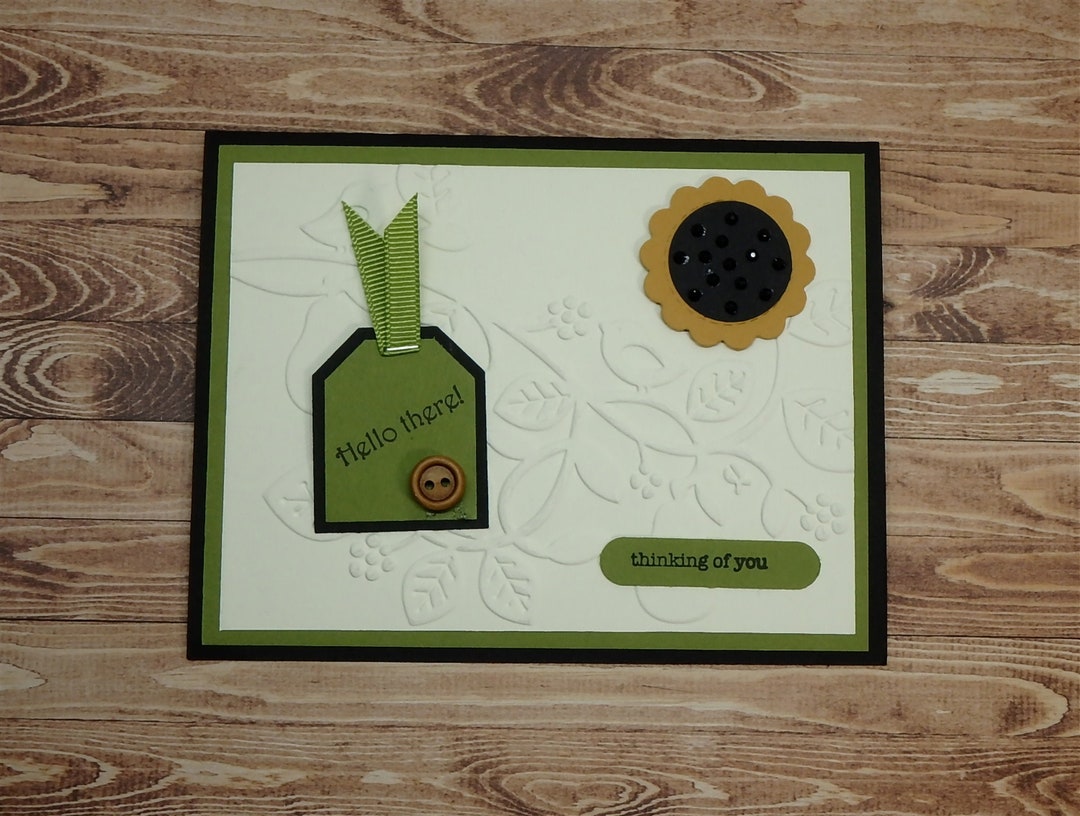 Thinking of You Greeting Card Hand Made Greeting Card - Etsy