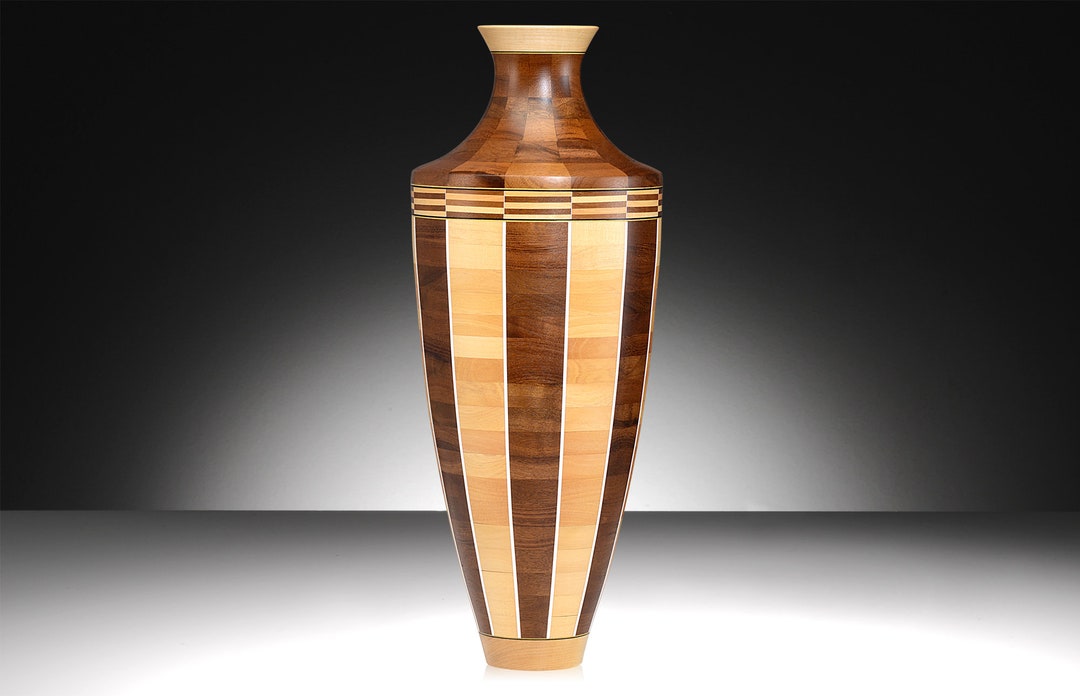 Stunning South African Yellow Wood and Imbunia Ornemental Vase Etsy