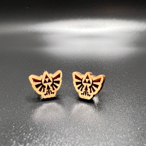 Triforce Legend of Zelda Stud Earring.